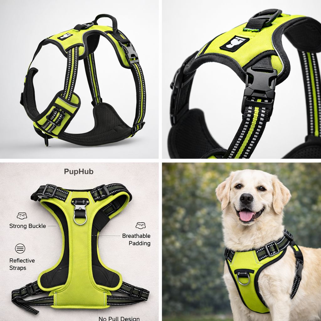 PupHub harness Volt Green